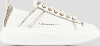 Alexander Smith Wembley Woman Deconstructed in white leather and gold laminated details