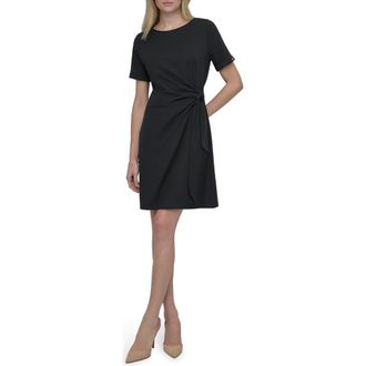 DKNY Faux Wrap Dress in Black at Nordstrom Rack, Size X-Small