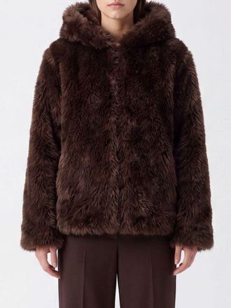 Parosh Fur Coat Woman color Brown