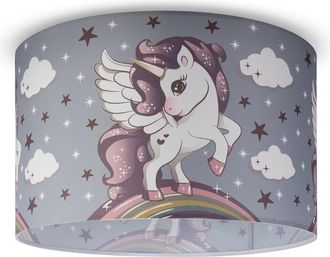 Paco Home Paco Home - L&aacute;mpara Techo De Suspensi&oacute;n Cuarto Infantil Bomberos Polic&iacute;a Carretera E27 Dise&ntilde;o 4 (&oslash;45,5 Cm), Luz De Techo - Blanco