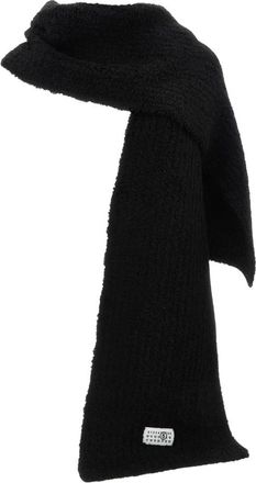 Maison Margiela Elongated Rectangular Scarf - Dames - Wintersjaals - Zwart - ONE Size - Accessoires