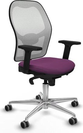 Piqueras y Crespo Piqueras Y Crespo - Jorquera sincro malla blanca similpiel morado brazos 2D base aluminio ruedas 65mm engomada