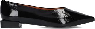 &Aacute;ngel Alarc&oacute;n Zwarte Leren Ballerina Schoenen - Dames - Ballerinas - Zwart - 40 EU - Leer - Schoenen