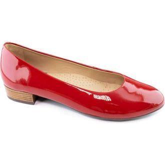Marc Joseph New York Madison Leather Flat in Campari Patent at Nordstrom, Size 6.5