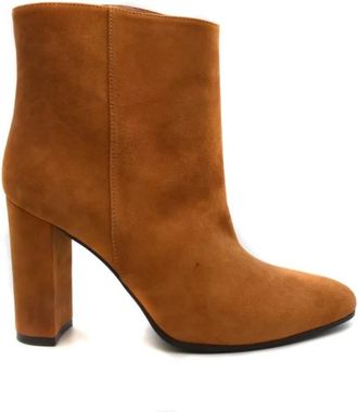 Via Roma 15 Stijlvolle Booties voor Trendy Looks - Dames - Laarzen met Hak - Bruin - 39 EU - Schoenen
