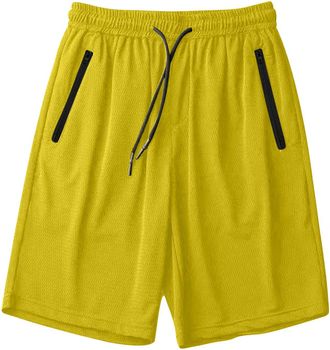 Generic Mens Running Shorts Quick Drying Workout Gym Training Lightweight Shorts Breathable Mesh Training Fitness Running Sports Short Elasticated Waist Athle