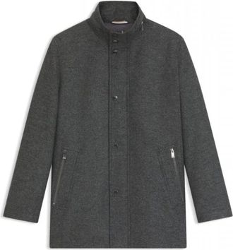 HUGO BOSS Hombre, Abrigos, Gris, Talla: M