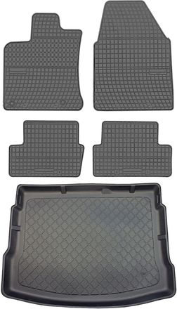 OEM Juego De Alfombrillas De Goma Para Coche Y Maletero Para Nissan Qashqai I Crossover (febrero De 2007 - Enero De 2014)