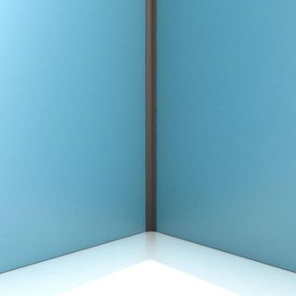 Aurlane Perfil Angular Aluminio Acabado Negro Mate Para Paneles Murales-15x15x2100