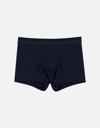 HOM Hom Mens Max Allover Logo Boxer Trunk, Navy - Size: 32/30/31