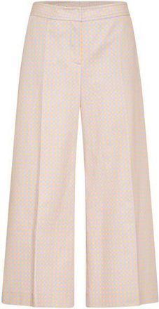 Maison Common Cropped Printed Cotton Trousers in Multicolour at Nordstrom, Size 36