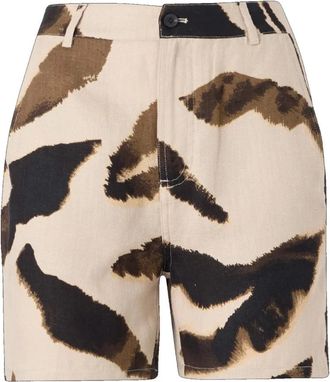 Copenhagen Muse Korte Broeken, Dames, Veelkleurig, M, Natuli Shorts & Knickers met Slimme Print