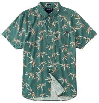 Chubbies The Friday Shirt Mens Dark Green Tropical Button-Down DSGL1253