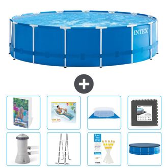 Intex Piscina Con Estructura Redonda - 457x122 Cm - 9-piezas S533