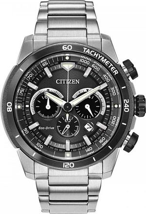 Citizen Mens Ecosphere Eco-Drive Black Dial Watch