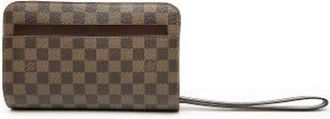 Louis Vuitton Pre-owned Clutches, female, Brown, Size: ONE SIZE Pre-owned The Saint Louis