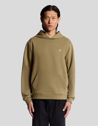 Lyle & Scott Lyle And Scott Mens Diagonal Weave Hoodie - Green - Size: 40