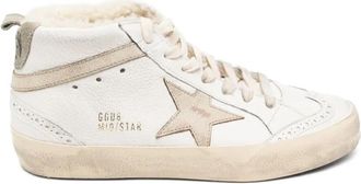 Golden Goose Witte Leren Casual Sneakers - Dames - Sneakers - Wit - 36 EU - Katoen - Schoenen