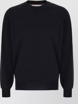 Brunello Cucinelli silk blend sweater long sleeves ribbed trims