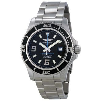 Breitling Pre-owned Breitling Superocean Automatic Black Dial Mens Watch A1739102/BA79SS