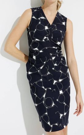 Joseph Ribkoff Sleeveless Dress In Midnight Blue
