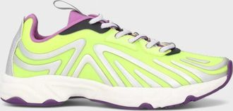 Acne Studios Womens Buzz Neon Trainers Contrast Yellow Sneaker - Size UK 3