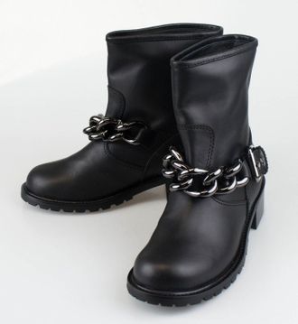 Giuseppe Zanotti Blok Tubo Black Leather Boots