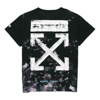 Off-white Seeing Things Washed T-Shirt Black OMAA002G20JER0089901