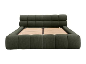 VENTE-UNIQUE.COM Cama con canap&eacute; abatible tela verde