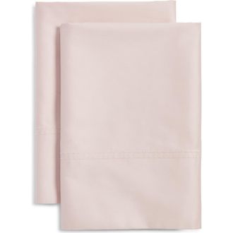 Nordstrom 400 Thread Count Organic Cotton Pillowcases in Pink Sepia at Nordstrom, Size Standard