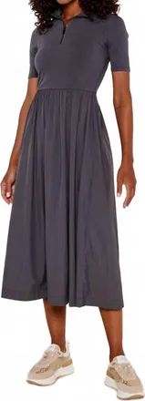 Desigual Boston Midi Dress In Gray Lead