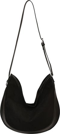 Generic Crescent Bag Slouchy Tote Purses Solid Color PU Leather Slouchy Shoulder Bag for Women Work Shopping and Everyday Use