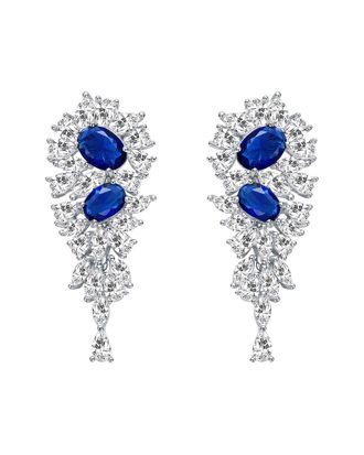 Rachel Glauber Cz Statement Earrings