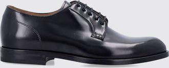 Green George Scarpa Derby in pelle spazzolata con suola in cuoio