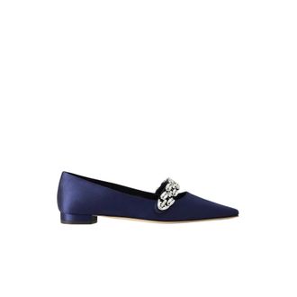 Manolo Blahnik Pumps, female, Blue, Size: 11 US Tamolflat Point-Toe Pumps