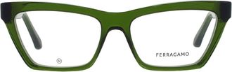 Ferragamo Demo Cat Eye Ladies Eyeglasses SF3021 317 54