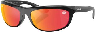 Ray-Ban Balorama Zonnebril - Heren - Zonnebrillen - Zwart - 62 MM - Nylon - Accessoires