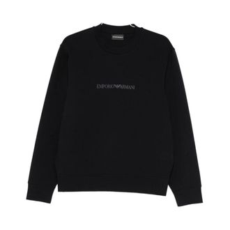 Emporio Armani Sweatshirts, male, Blue, Size: 2XL Emporio Armani Sweaters
