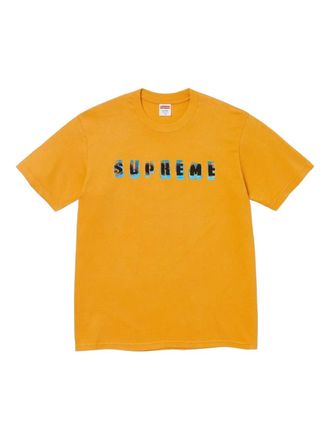 SUPREME T-shirt Stencil con stampa - Giallo
