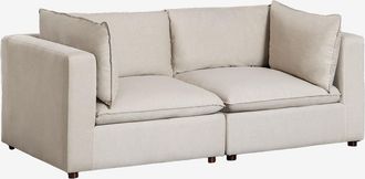 Sklum Sof&aacute; Modular De 2 Piezas Con Reposabrazos Estefan Style Sklum