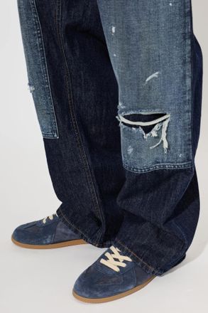 Maison Margiela Replica Sports Shoes, Mens, Navy Blue