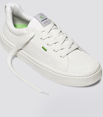 Cariuma Womens Cariuma IBI Low Sneakers Off-White Lace Up Casual Shoes HAWK819