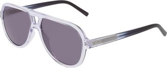 DKNY DK556S 000 Womens Sunglasses Clear Size 57