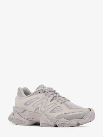 New Balance Mens Nylon 9060 Sneakers With Rubber Inserts Grey Nylon-Rubber Trainers Nylon/rubber