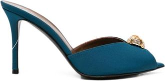 Giuseppe Zanotti Blue Slip On Heels