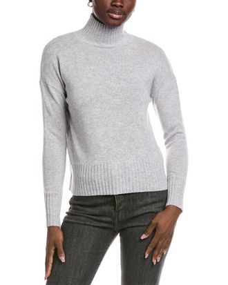 Fort&eacute; Cashmere Funnel Neck Cashmere Sweater