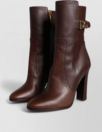 Dolce & Gabbana leather mid-calf boots