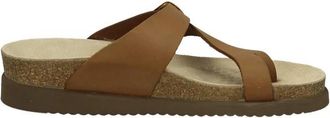 Mephisto Leren sandalen met gespsluiting - Dames - Slippers - Bruin - 41 EU - Leer - Schoenen