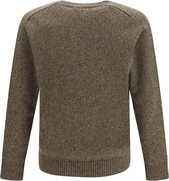 Brooksfield Mens Crewneck Sweater Arbusto Fleece Wool Ovis Aries