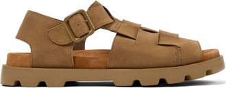 Camper Brutus buckled suede sandals - men - Calf Suede/Polyethylene vinyl acetate (PEVA)/Nubuck Leather/CALFSKIN - 43 - Brown